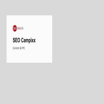 PPC zur Contentqualifizierung - SEOCampixx 2017