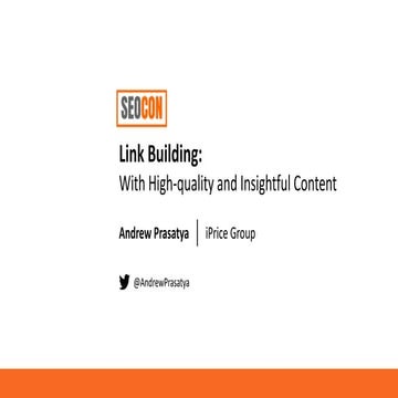 Link Building with High Quality Content