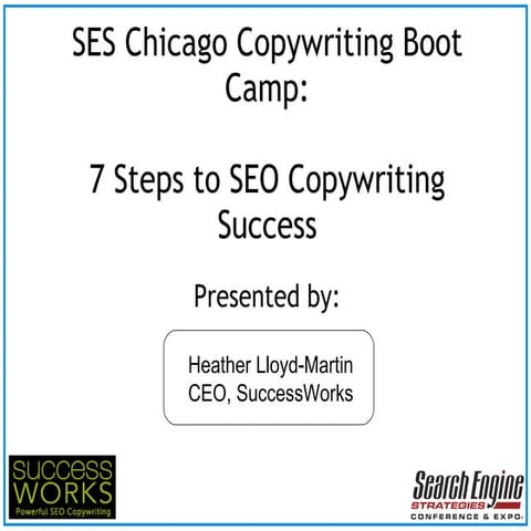 7 Steps To SEO Copywriting Success
