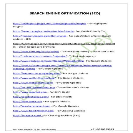 Read This Updated SEO List Before You Start SEO For Your Website