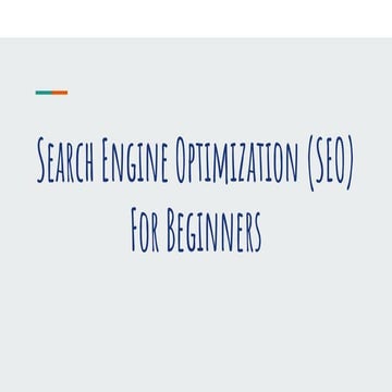 Seo for beginners