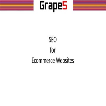 Seo for ecommerce websites
