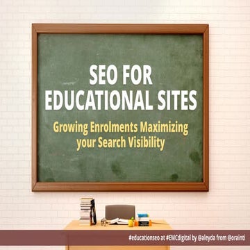 SEO for Education Organizations #EMCDigital