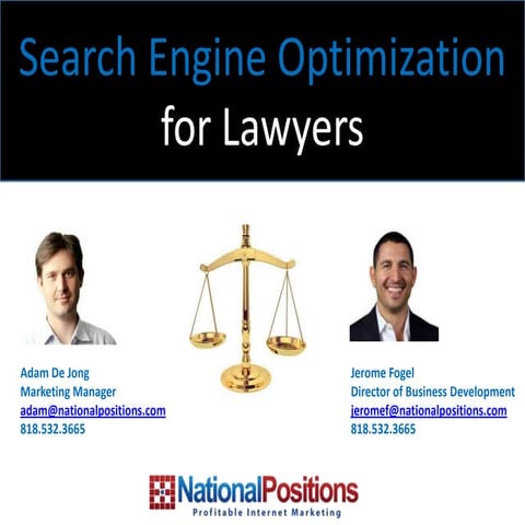 Search Engine Optimization for Lawyers
