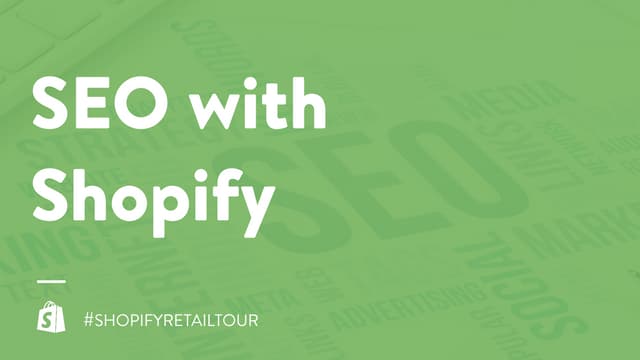 SEO with Shopify