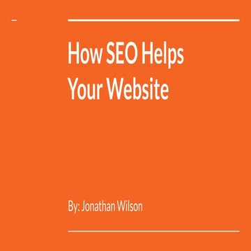 SEO for your website
