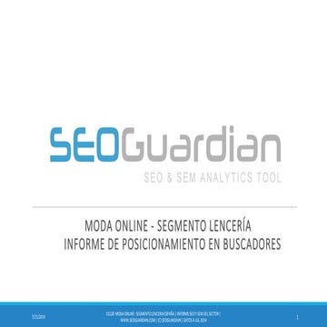 SEOGuardian - Lencería Online - Informe SEO y SEM