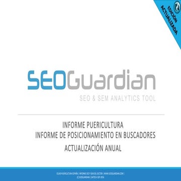 Informe SEOGuardian Posicionamiento SEO - Puericultura 