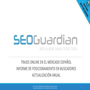 Informe SEOGuardian Posicionamiento SEO - Trajes hombre online 