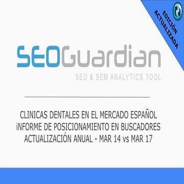 SEOGuardian - Clínicas dentales - Actualización anual