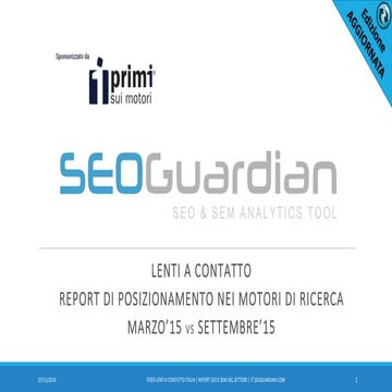 SEOGuardian - Report posizionamento nei motori di ricerca - Lenti a contatto ...