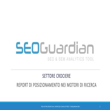 SEOGuardian - Settore Crociere - Aggiornare