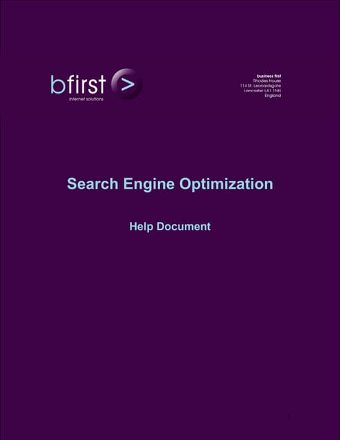 Search engine optimization, learn seo easily