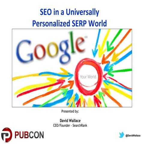 SEO in a Universally Personalized SERP World   Pubcon NOLA 2013