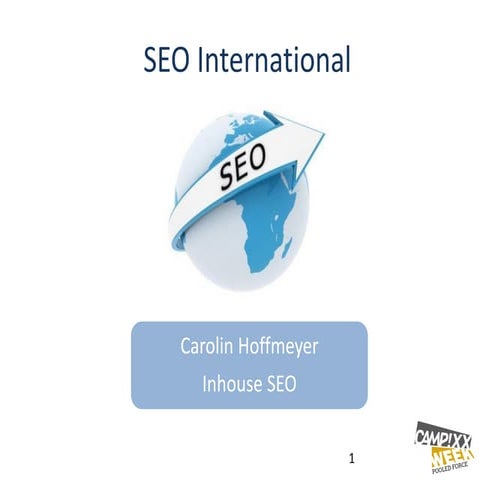 SEO Internation - SEO Campixx 2016