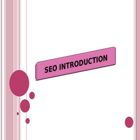 Seo Introduction/Seo Basics