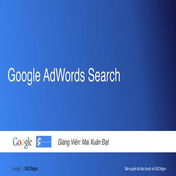 Báo cáo và tối ưu tài khoản Google AdWords