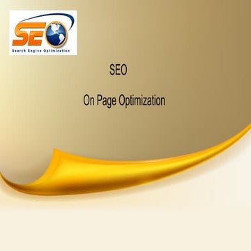 SEO On Page & Activities 2018