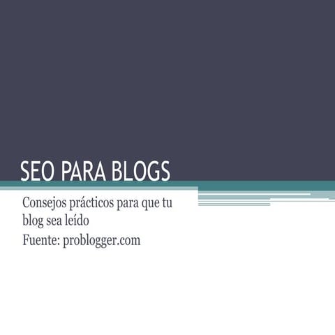 Seo Para Blogs