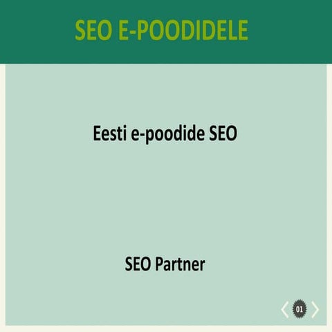 Raido Tamar ettekanne, E-poodide SEO | E-kaubanduse Liidu seminar