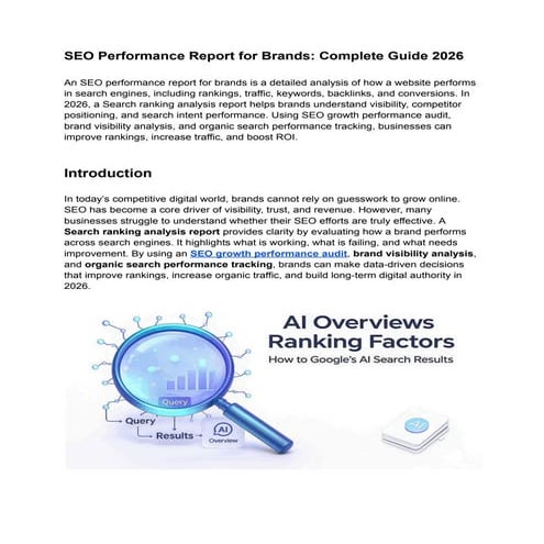 Comprehensive Guide to Marketing Performance and Business Planning ...