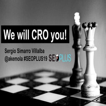 SEO y CRO: We will CRO You
