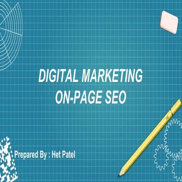 On-Page SEO Digital Marketing 