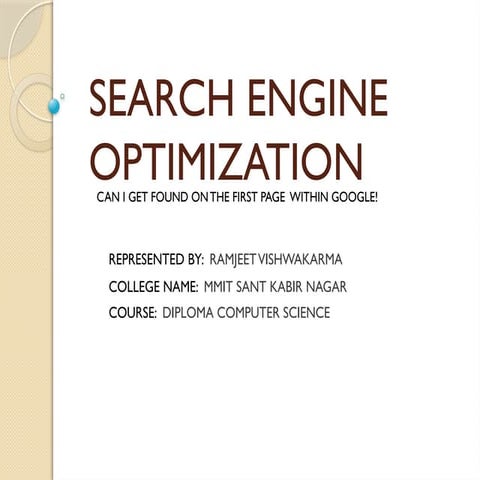 Search Engine Optimization (SEO) PPT by Ramjeet.pptx