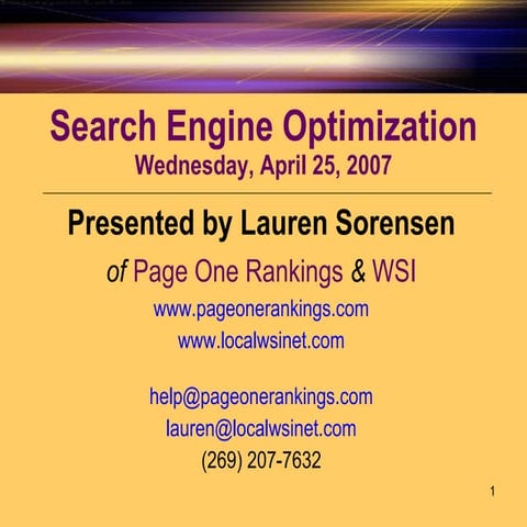 Seo Presentation