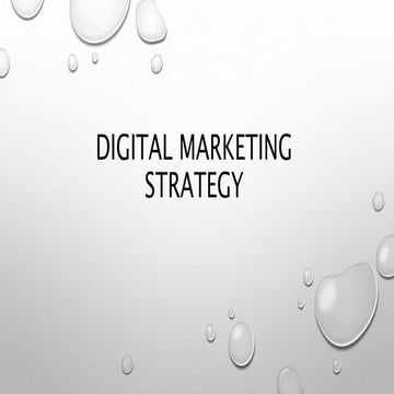 Digital Marketing and SEO Strategy -2018