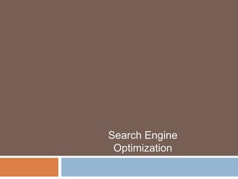 Sample SEO presentation for clients