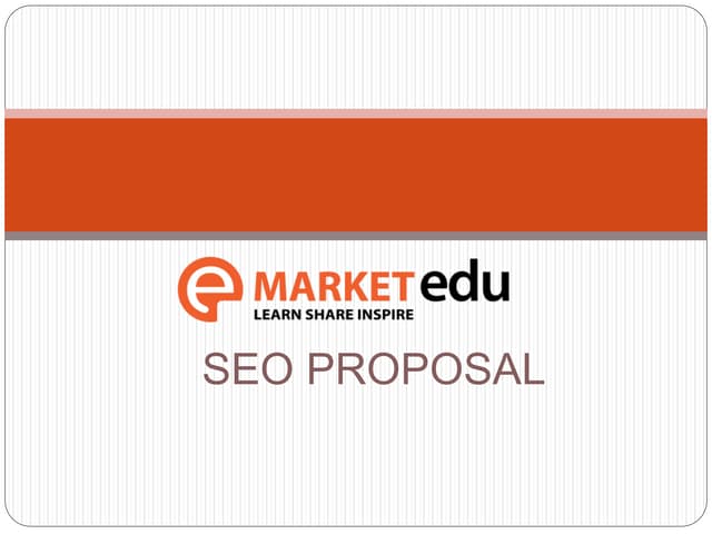 SEO Proposal eMarket Agency