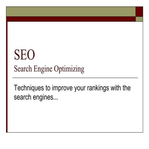 Search Engine Optimization