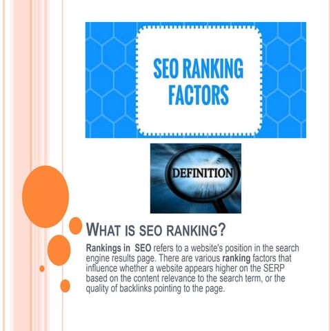 Seo ranking factors