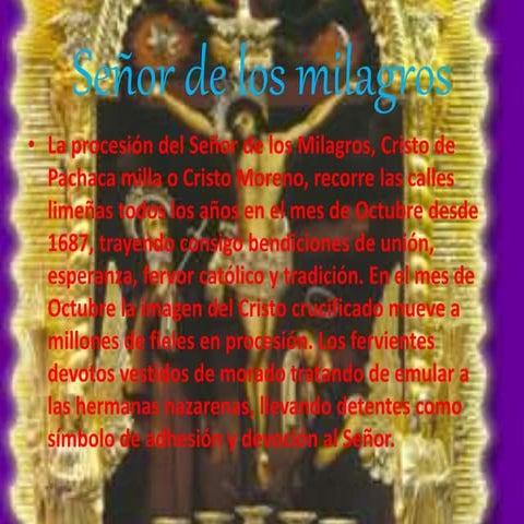 SEÑOR DE LOS MILAGROS