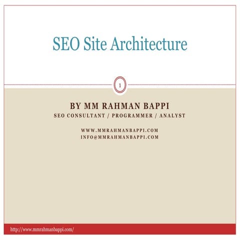 SEO site architecture best practices