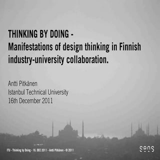 THINKING BY DOING - Istanbul Techni...