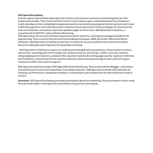 SEO SERVICES IN SYDNEY 