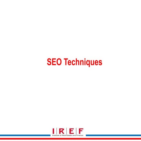 Seo t echniques