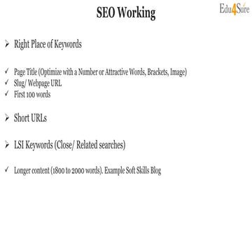 Seo tips continue 1 to 1 live