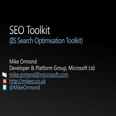 Optimising your site for search engines