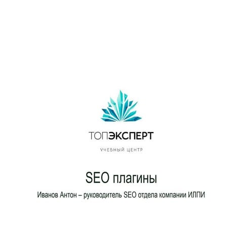SEO плагины - Антон Иванов