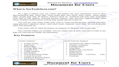 SEO Tools For Marketers - Seo tools for you