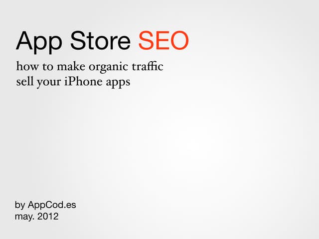 App Store SEO tutorial