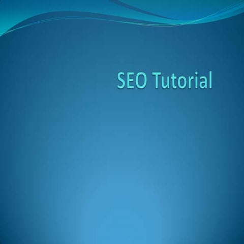 Seo tutorial