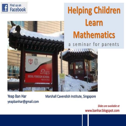 Seminar for Parents in Seoul