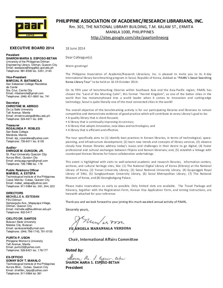 Seoul searching korea invitation letter