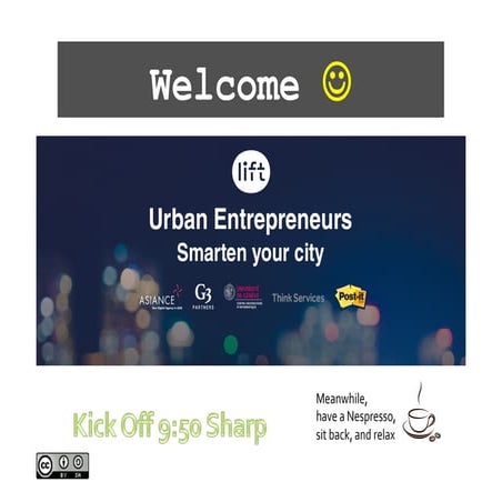 Lift Urban Entrepreneurs Seoul Ideation Workshop, Nov 12, 2016
