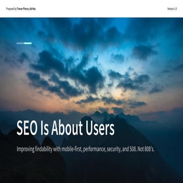 SEO Is About Users