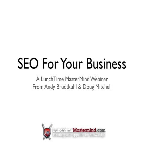 Small Business SEO - Webinar